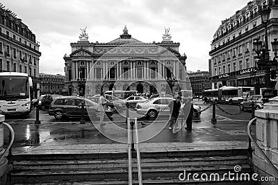 View of the Grand Opera in Paris. 12 August, 2006. Editorial Stock Photo